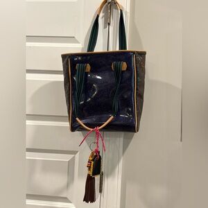Consuela Classic Sm. Version - Jessi Tote Bag Butterfly Black Multi Quilted